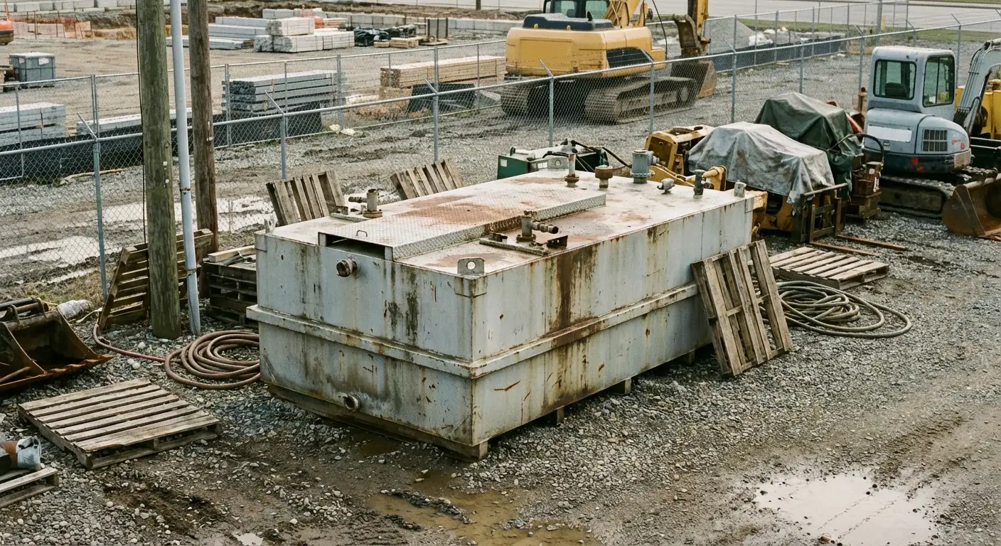 Double-wall generator fuel tank system with spill containment in Apex, NC