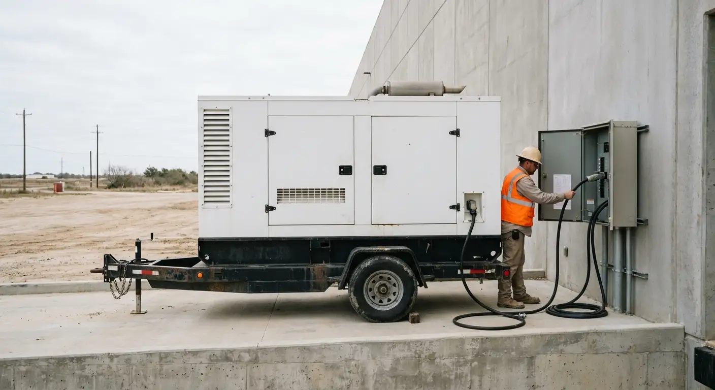 Industrial Generator Rental in Apex Inland Port