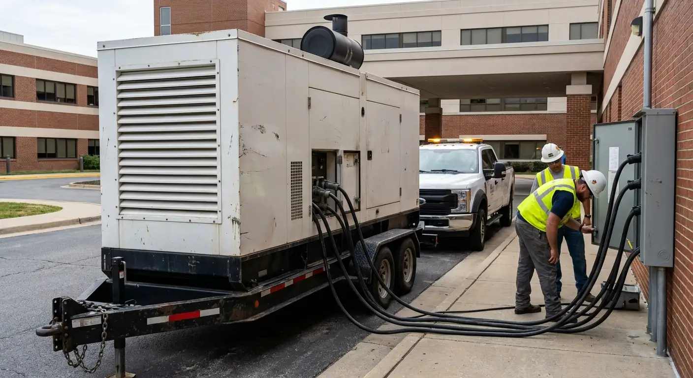 Commercial generator ensuring power reliability in the Apex