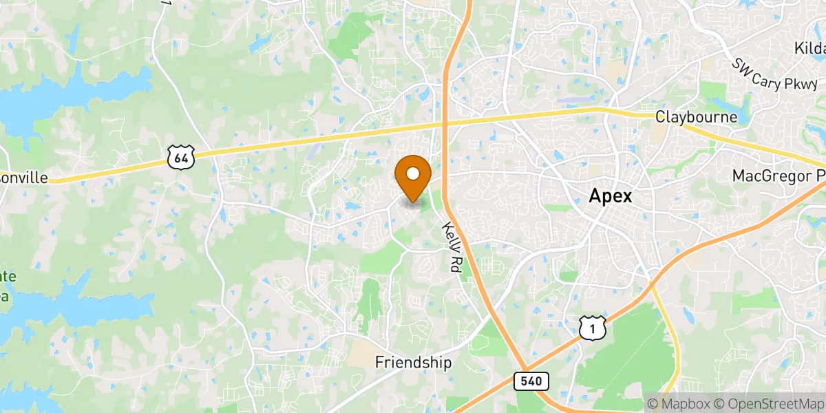  neighborhood map in Apex, NC