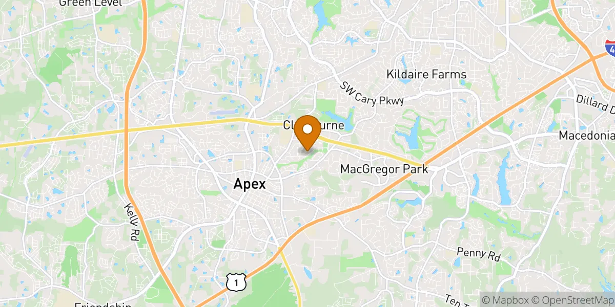  neighborhood map in Apex, NC