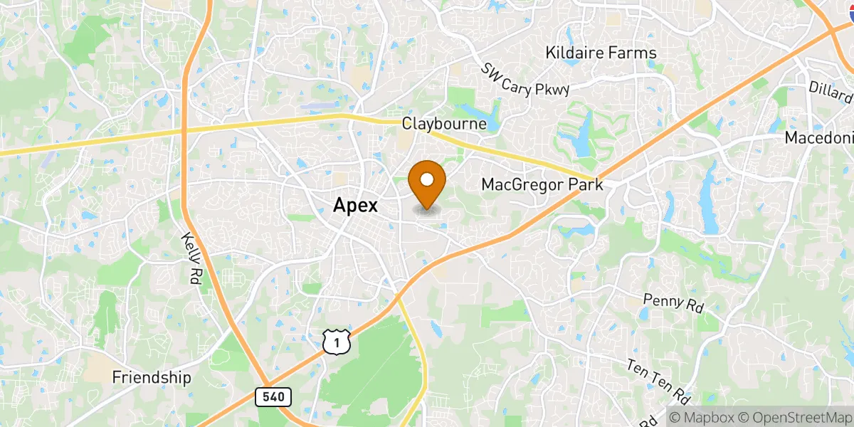 Surrey Meadows neighborhood map in Apex, NC