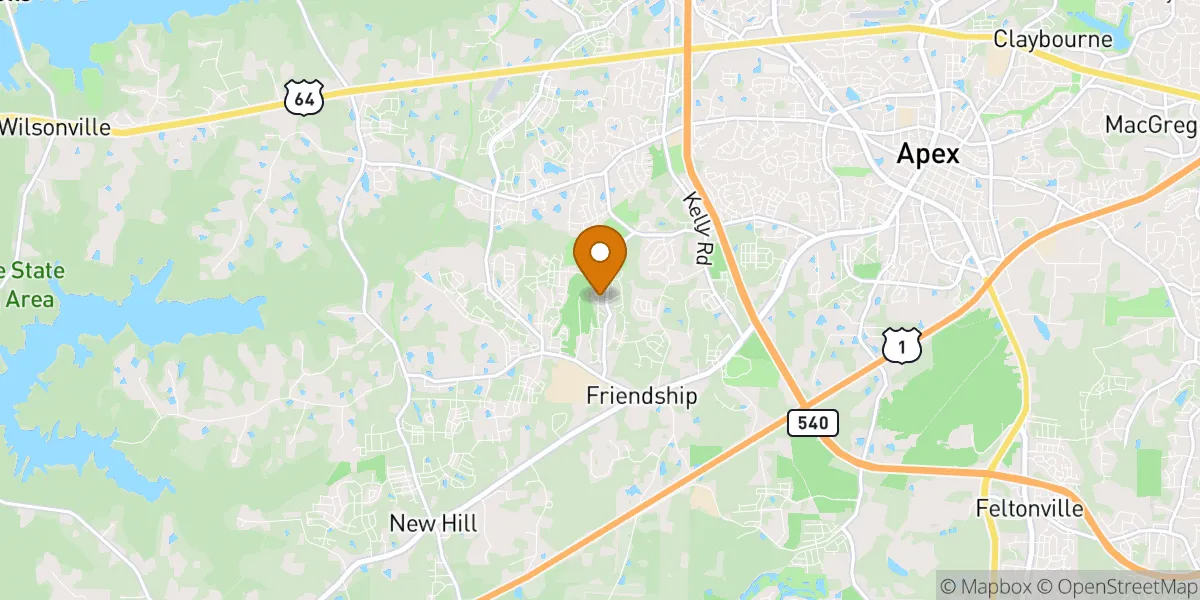 Surrey Meadows neighborhood map in Apex, NC