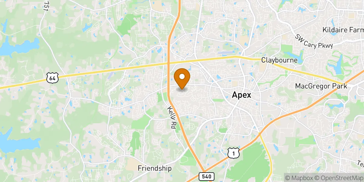  neighborhood map in Apex, NC