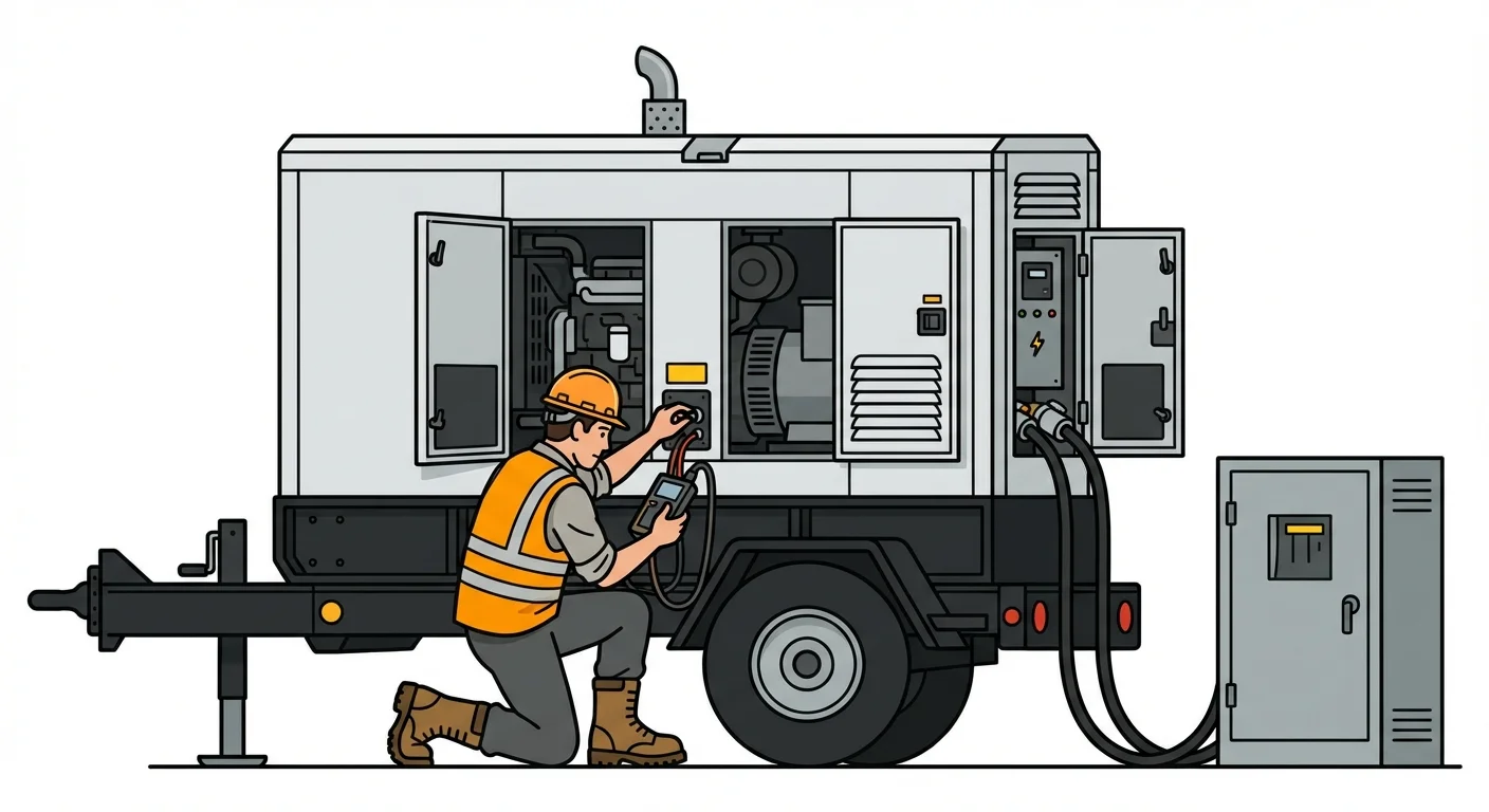 Infographic showing common sources of generator downtime in Apex, NC